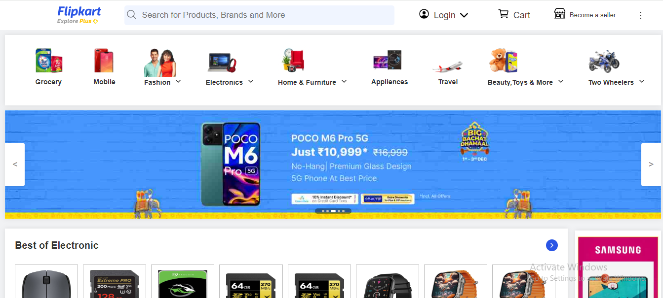 Flipkart Frontend Clone