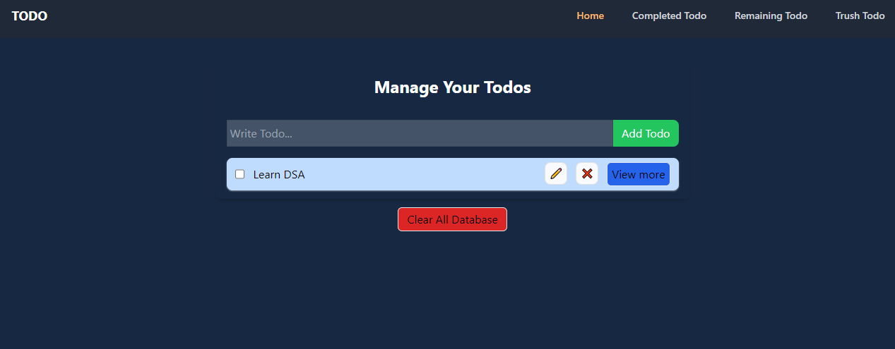 Todo Web Application